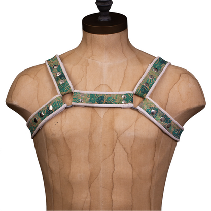 Vega Cork Bulldog Monstera Harness